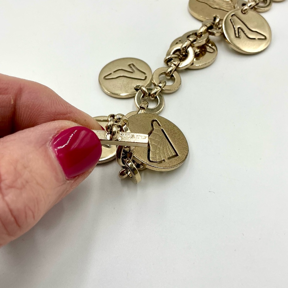 Salvatore Ferragamo Silver Charm Bracelet #1126 - Picture 4 of 4